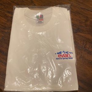 vtg fruit of the loom evian natural spring wayer tee size XL NWT